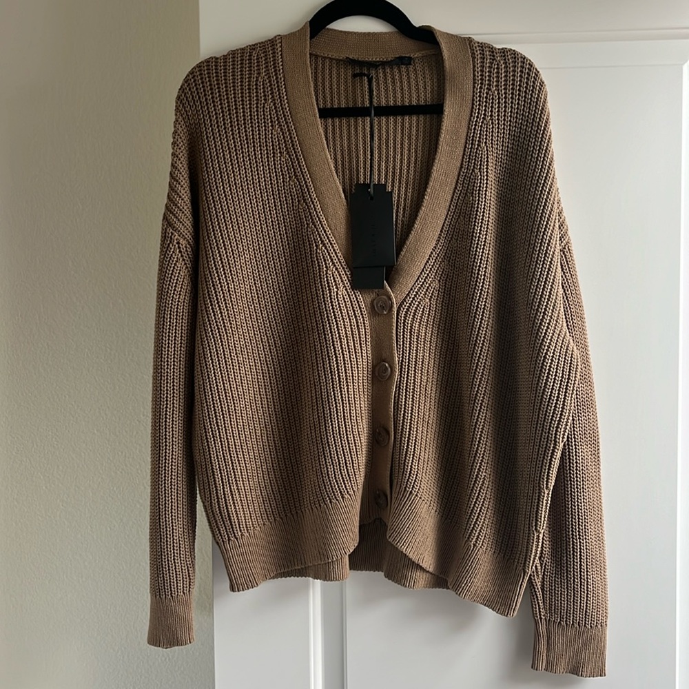 Jenni Kayne Cropped Cotton Cocoon Cardigan